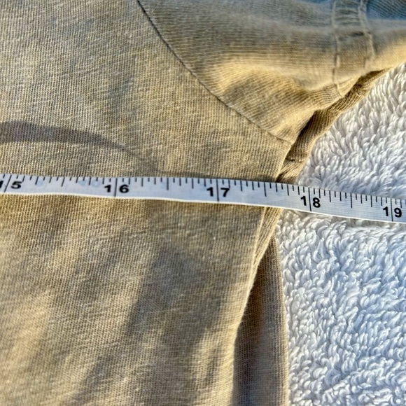 WT02 Tee Shirt Men's Short Sleeve Surface Dyed Tee with Cut Details Sz. Small - Picture 4 of 8